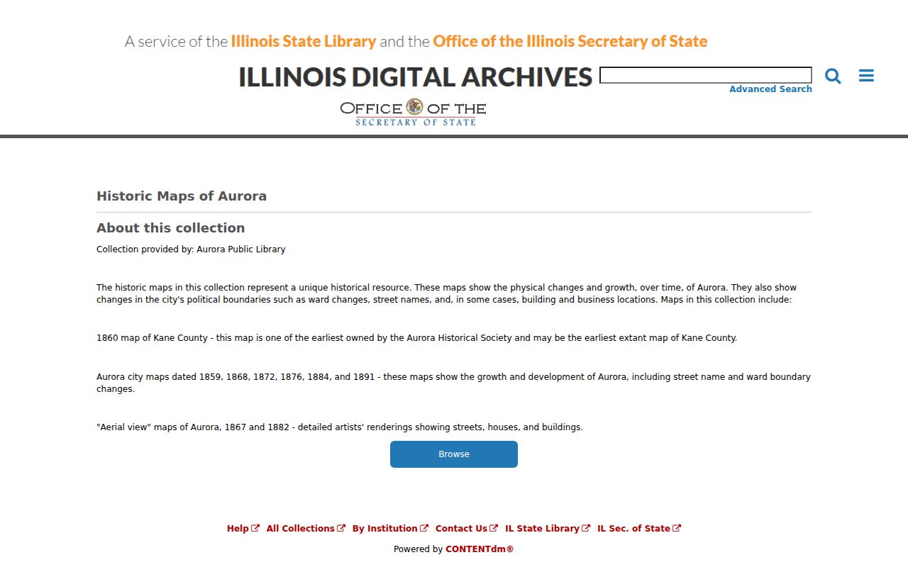 Illinois Digital Archives Aurora maps and images for city directory address research
