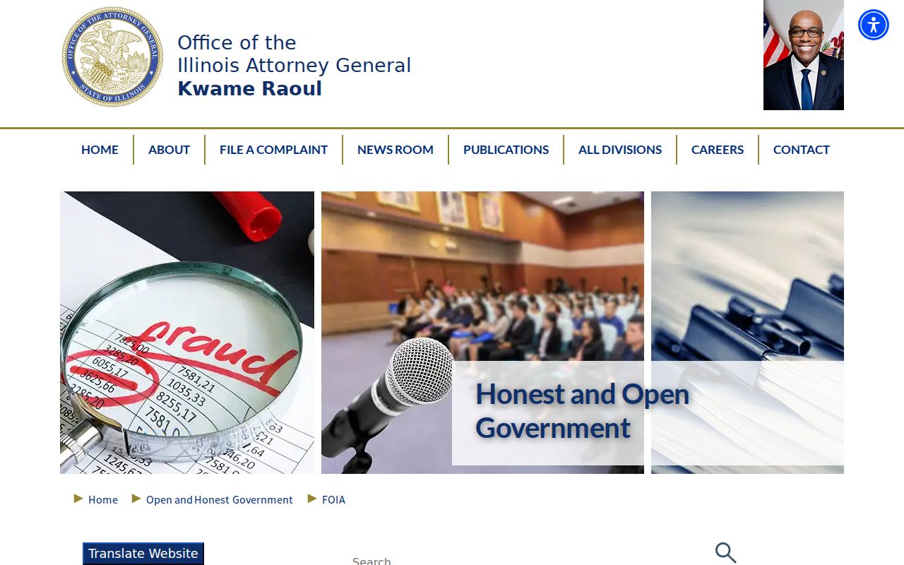 Kane County residents directory Illinois FOIA access guidance