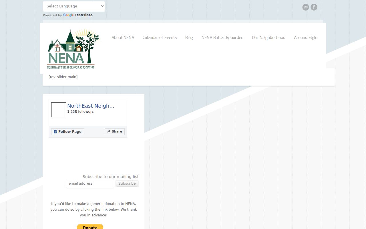 Kane County neighbors Northeast Neighborhood Association public page